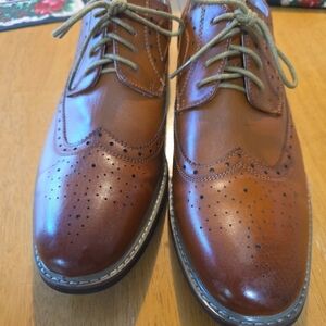Bruno Marc Men Brown Leather Lace-up Wing-Tip Formal Dress Oxfords Shoes Sz 12
